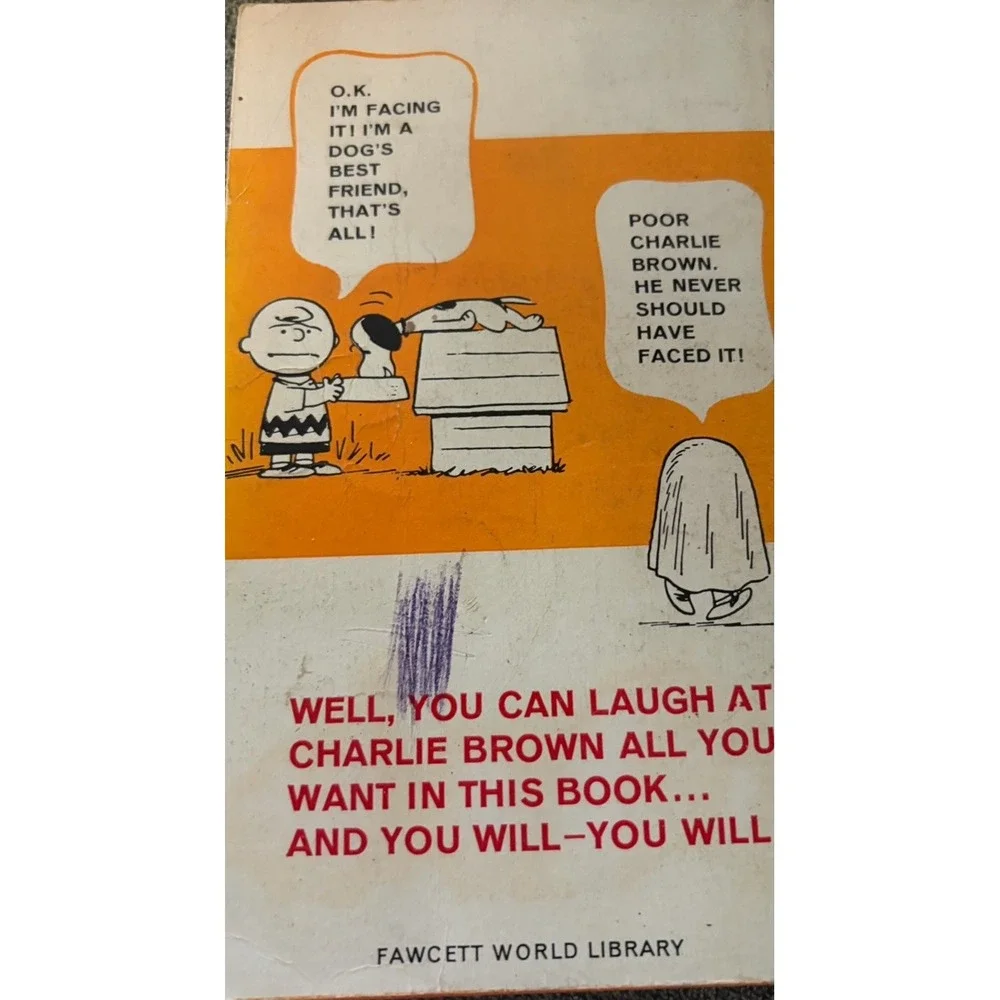 Let's Face It Charlie Brown Charles M Schulz 1967 Fawcett Crest Peanuts Book